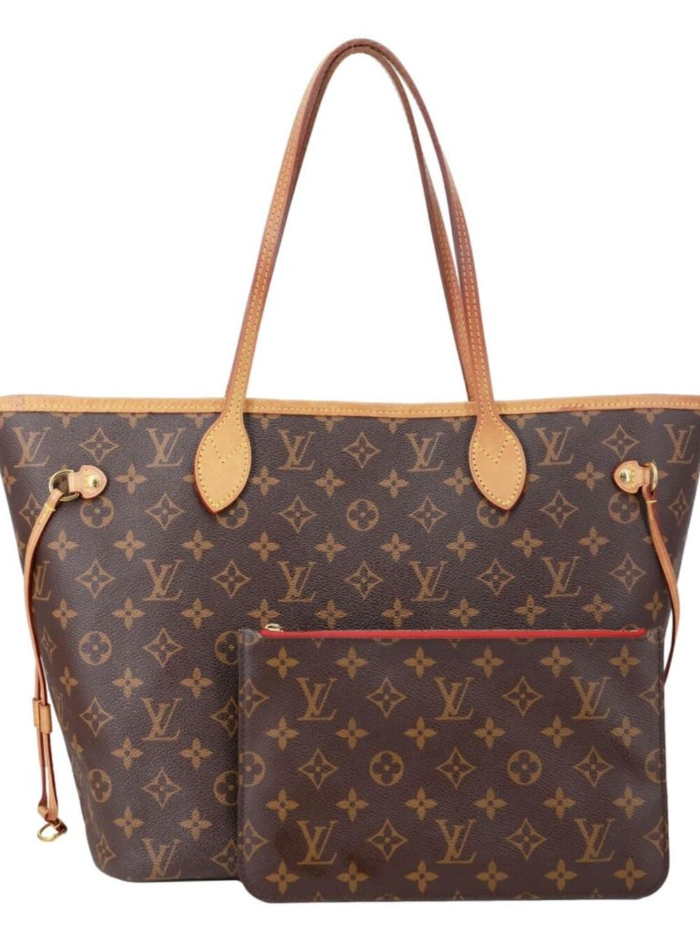 Louis Vuitton  Neverfull MM Monogram Canvas Shoulder Bag Brown